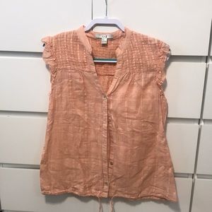 XXI Peachy Button Down Top